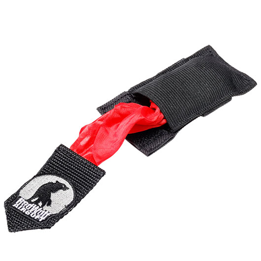 Redwolf Airsoft Airsoft Kill Rag / Dead Rag mit Molle-Tasche schwarz Bild 3