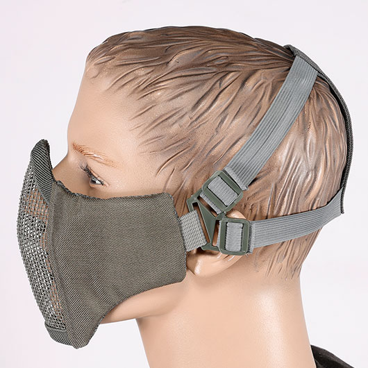 101 INC. Airsoft Gittermaske grau Bild 4