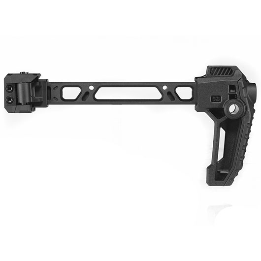 Strike Industries Dual Folding Adapter Schaft mit FSA Schaftkappe und Stabilizer End f. 20 - 22 mm Schienen schwarz Bild 2