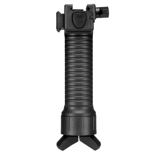 WoSport Tactical Bipod Frontgriff mit integriertem Zweibein f. 20 - 22mm Schienen schwarz Bild 5