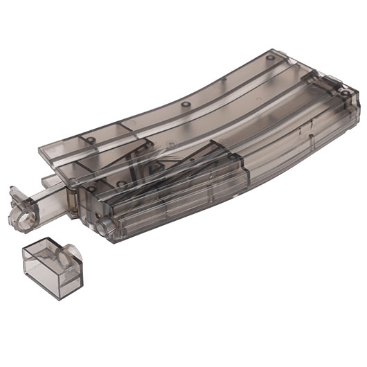 WoSport M4 / M16 Magazin-Style Speedloader fr 500 BBs rauch-transparent Bild 3