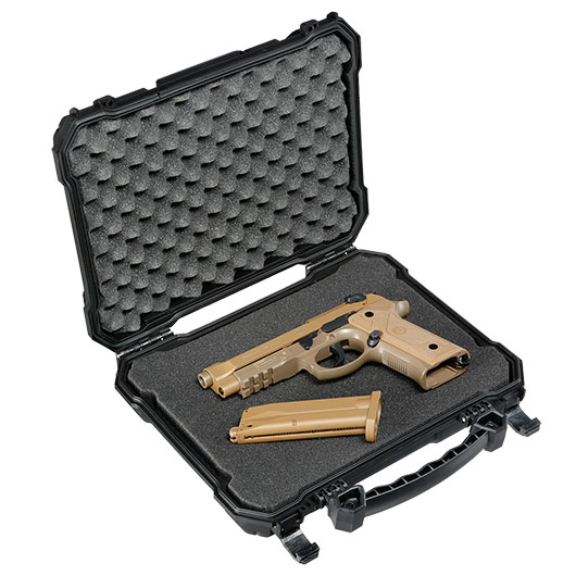 WoSport WST Tactical Pistol Case Pistolenkoffer 30 x 22 x 7 cm Cubed-Schaumstoff IPX7 / IK08 schwarz Bild 5