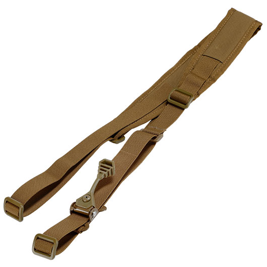 WoSport 2-Punkt Tragegurt Tactical Functional m. QD-Schnellverstellung Coyote Brown Bild 1