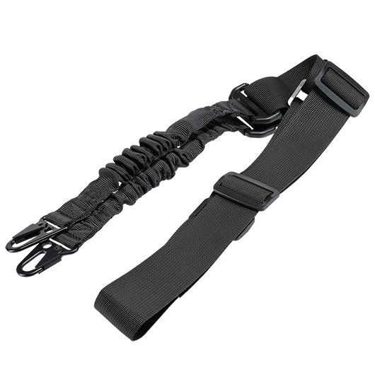 WoSport 2-Punkt Tragegurt Dual Bungee Universal Tactical mit Metallkarabiner schwarz Bild 5