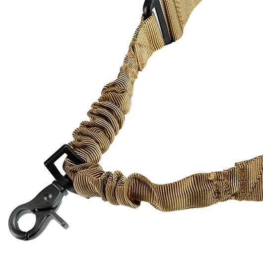 WoSport 1-Punkt Tragegurt Dual Bungee Universal mit Round-Hook Karabiner tan Bild 3