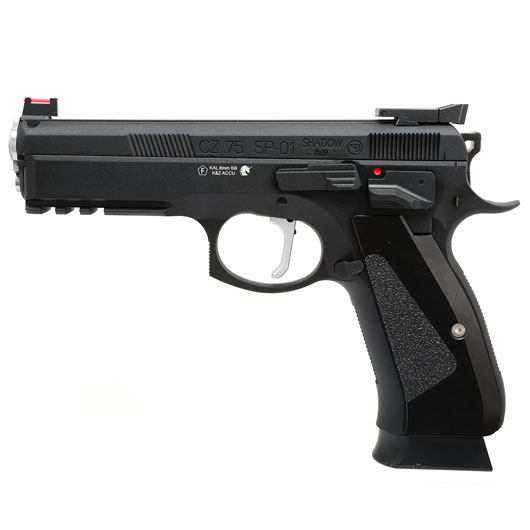 KJ Works CZ 75 SP-01 Shadow ACCU RaceGun Vollmetall CO2 BlowBack 6mm BB schwarz Bild 1