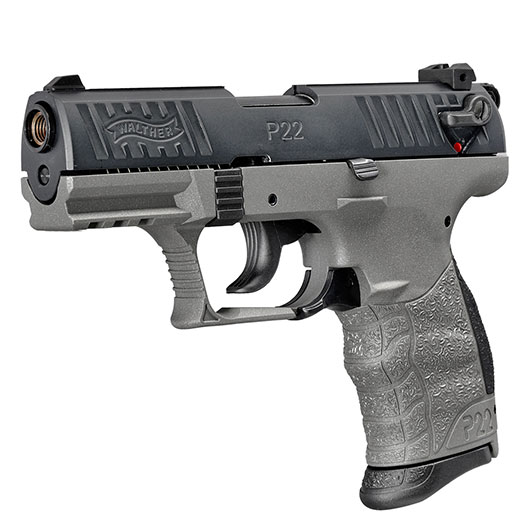 Walther P22Q Schreckschuss Pistole 9mm P.A.K. Cerakote Meteor Gray Sondermodell inkl. 100 Schuss Platzpatronen Bild 2