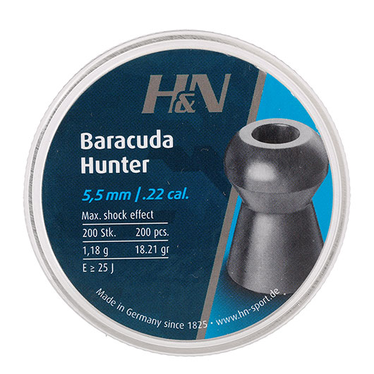 H&N Rundkopf-Diabolos Baracuda Hunter Hohlspitze 5,5mm 200 Stck Bild 3