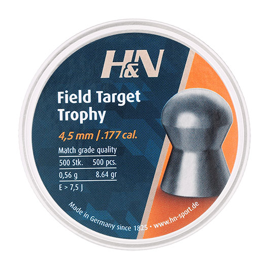 H&N Field Target Trophy Diabolo Rundkopf 4,5 mm 500 Stck Bild 3