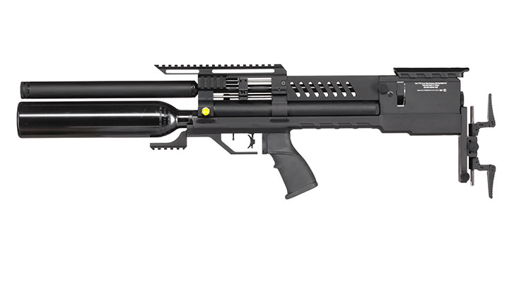 Reximex Meta Plus Pressluftgewehr 4,5mm Diabolo schwarz inkl. 2 x 14-Schuss Magazin, One-Shot-Tray und Waffenkoffer