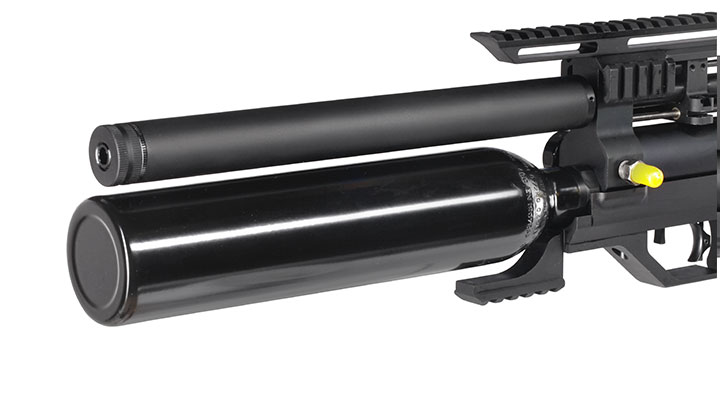 Reximex Meta Plus Pressluftgewehr 4,5mm Diabolo schwarz inkl. 2 x 14-Schuss Magazin, One-Shot-Tray und Waffenkoffer Bild 10