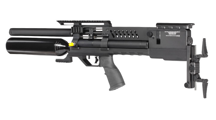 Reximex Meta Plus Pressluftgewehr 4,5mm Diabolo schwarz inkl. 2 x 14-Schuss Magazin, One-Shot-Tray und Waffenkoffer Bild 2