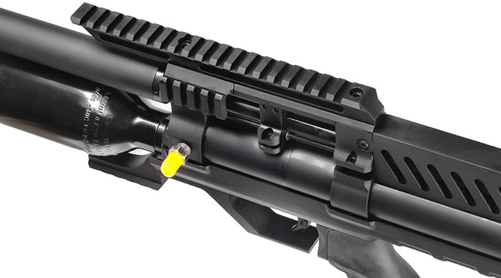 Reximex Meta Plus Pressluftgewehr 4,5mm Diabolo schwarz inkl. 2 x 14-Schuss Magazin, One-Shot-Tray und Waffenkoffer Bild 3