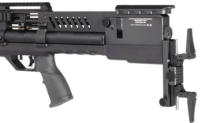 Reximex Meta Plus Pressluftgewehr 4,5mm Diabolo schwarz inkl. 2 x 14-Schuss Magazin, One-Shot-Tray und Waffenkoffer Bild 7