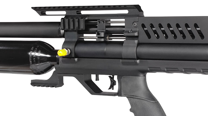 Reximex Meta Plus Pressluftgewehr 4,5mm Diabolo schwarz inkl. 2 x 14-Schuss Magazin, One-Shot-Tray und Waffenkoffer Bild 9