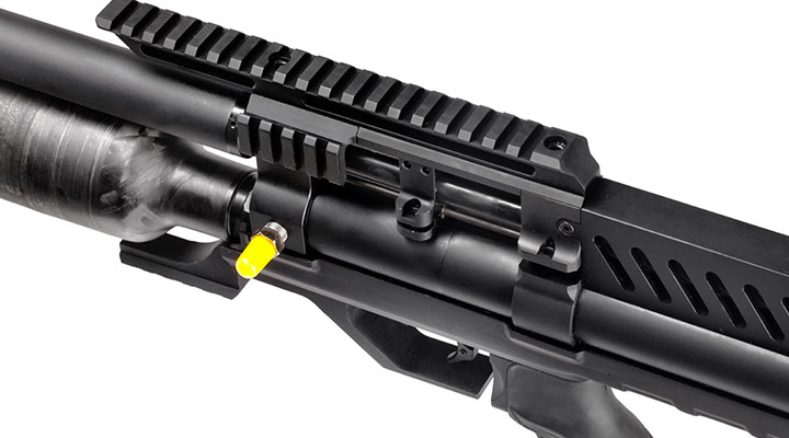 Reximex Meta Premium Pressluftgewehr 4,5mm Diabolo schwarz inkl. 2 x 14-Schuss Magazin, One-Shot-Tray und Waffenkoffer Bild 3