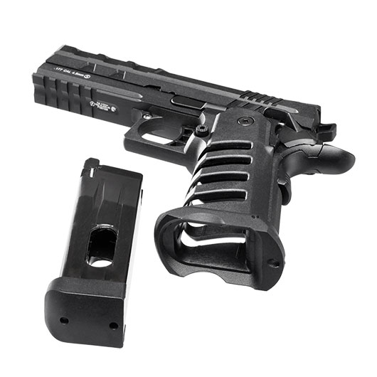 KLI Hi-Capa 4.3 Tartarus MK3 CO2 Luftpistole Kal. 4,5 mm BB Vollmetall Blowback schwarz Bild 4