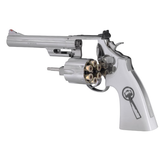 Smith & Wesson 629 Trust Me CO2 Revolver 4,5 mm BB Vollmetall chrom Bild 3