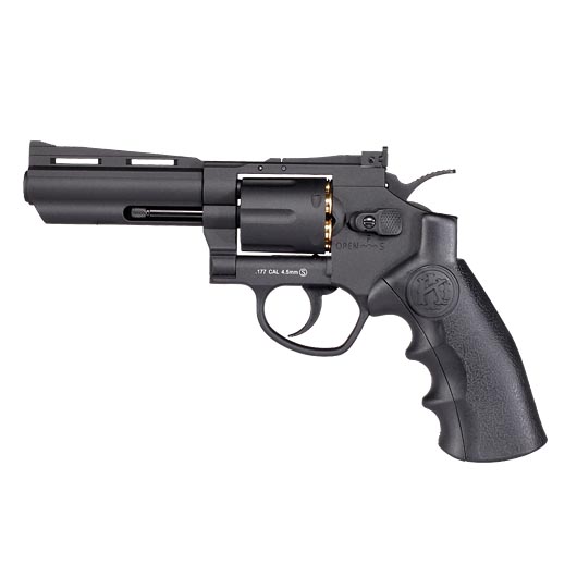 KLI HERC CO2-Revolver 4 Zoll Kal. 4,5mm Stahl-BB Vollmetall schwarz