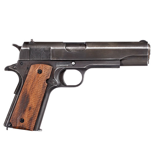 Legends 1911 Vintage CO2 Luftpistole 4,5 mm BB Blowback Antik-Finish mit Walnussholz Griffschalen Bild 3