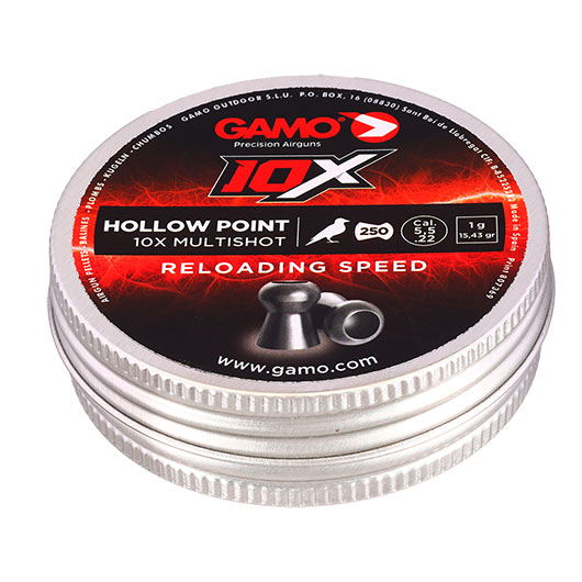 Gamo Hollow Point Diabolos 10X Multishot Kal. 5,5mm 1 Gramm 250er Dose Bild 1