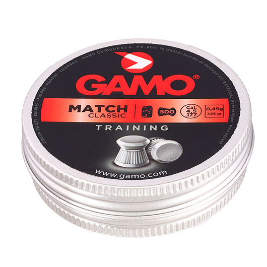 Gamo Flachkopf Diabolos Match Classic Kal. 4,5mm 0,49 Gramm 500er Dose Bild 1