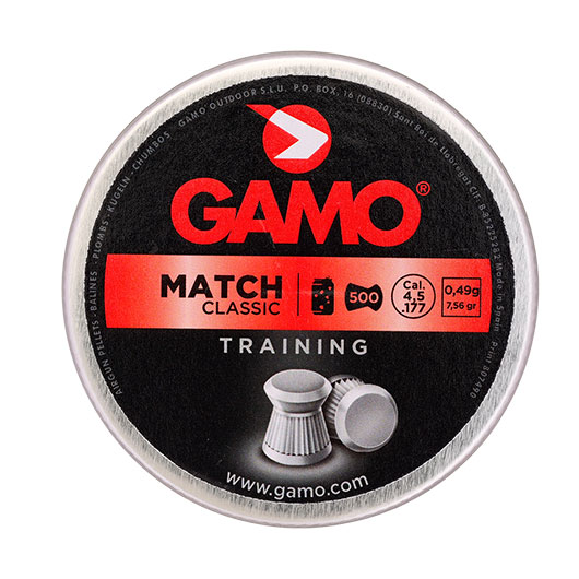 Gamo Flachkopf Diabolos Match Classic Kal. 4,5mm 0,49 Gramm 500er Dose Bild 3