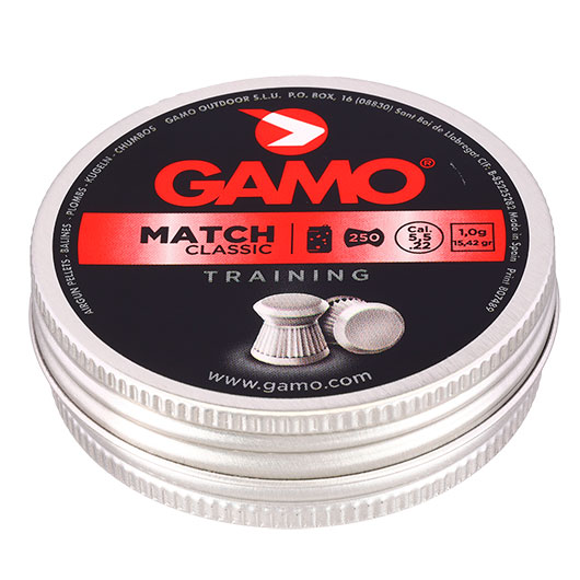 Gamo Flachkopf Diabolos Match Classic Kal. 5,5mm 1,0 Gramm 500er Dose Bild 1