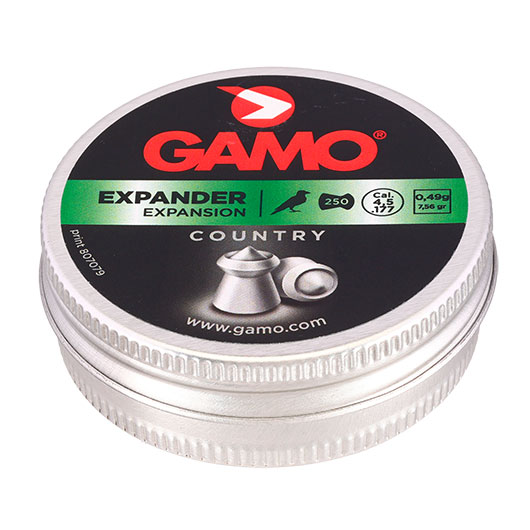 Gamo Spitzkopf Diabolos Expander Hohlspitz glatter Schaft Kal. 4,5mm 0,49 Gramm 250er Dose Bild 1