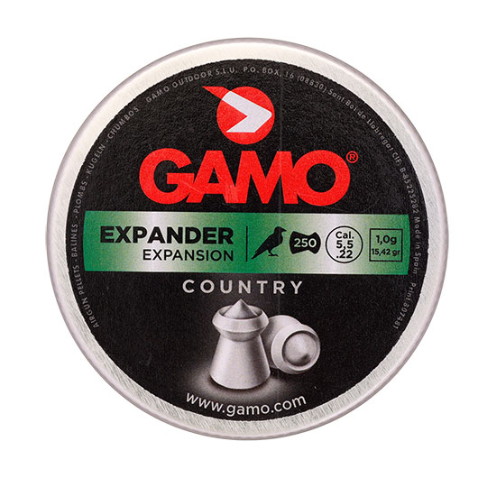 Gamo Country Expander Diabolo Hohlspitz Kal. 5,5mm 1,0g 250er Dose Bild 3