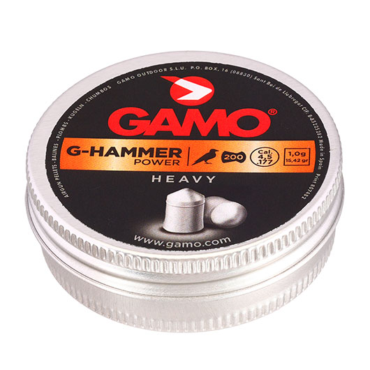 Gamo Spitzkopf Diabolos G-Hammer Heavy Power Kal. 4,5mm 1,0 Gramm 200er Dose Bild 1