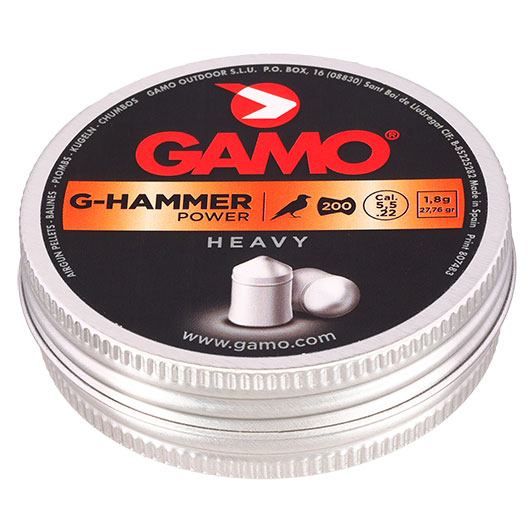 Gamo Spitzkopf Diabolos G-Hammer Heavy Power Kal. 5,5mm 1,8 Gramm 200er Dose Bild 1