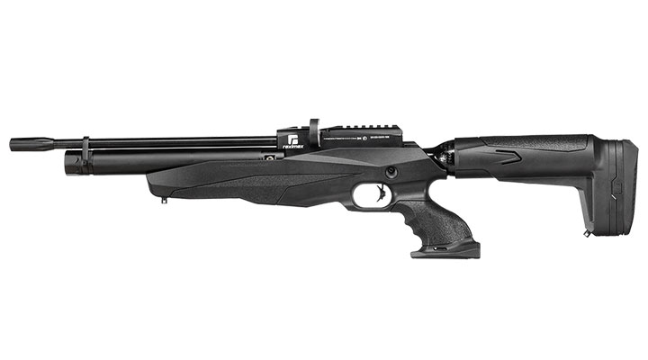 Reximex Tormenta Pressluftgewehr PCP Kal. 4,5mm Diabolo schwarz inkl. 2 x 14-Schuss Magazin und Einzelschussadapter