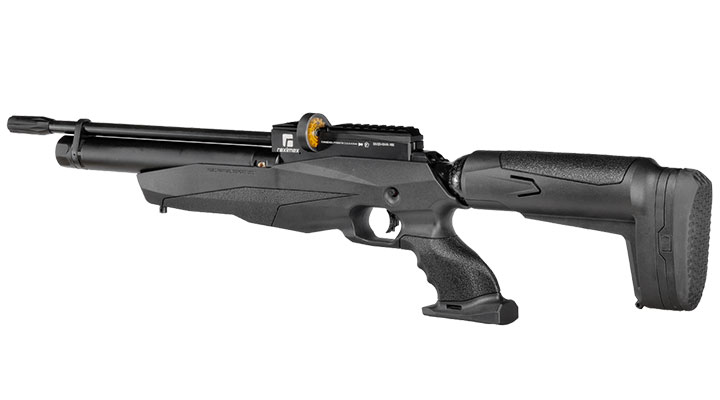 Reximex Tormenta Pressluftgewehr PCP Kal. 4,5mm Diabolo schwarz inkl. 2 x 14-Schuss Magazin und Einzelschussadapter Bild 2