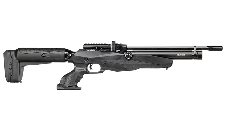 Reximex Tormenta Pressluftgewehr PCP Kal. 4,5mm Diabolo schwarz inkl. 2 x 14-Schuss Magazin und Einzelschussadapter Bild 4