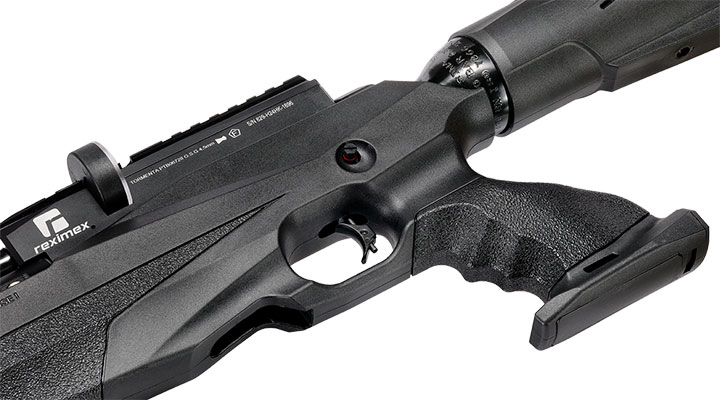 Reximex Tormenta Pressluftgewehr PCP Kal. 4,5mm Diabolo schwarz inkl. 2 x 14-Schuss Magazin und Einzelschussadapter Bild 7