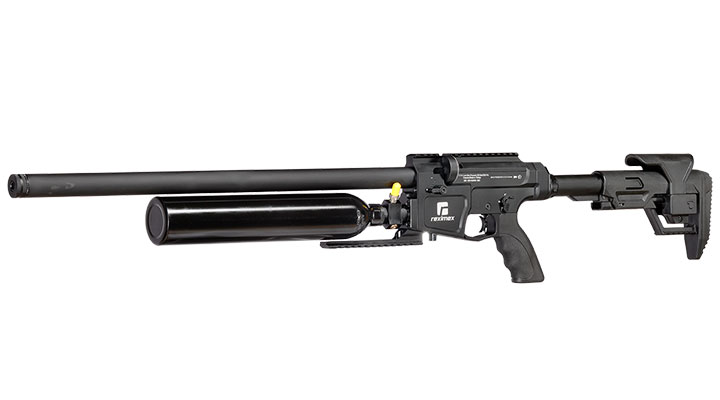 Reximex NYX Pressluftgewehr 4,5mm Diabolo schwarz inkl. 2 x 14-Schuss Magazin und Einzelschussadapter Bild 1