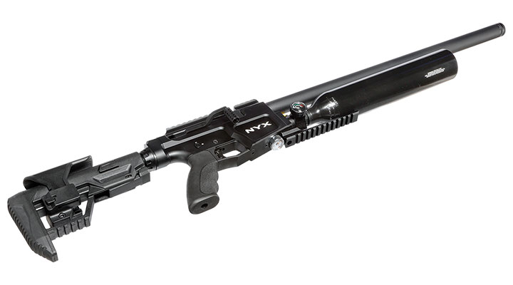 Reximex NYX Pressluftgewehr 4,5mm Diabolo schwarz inkl. 2 x 14-Schuss Magazin und Einzelschussadapter Bild 11