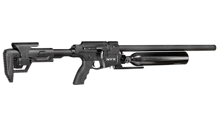Reximex NYX Pressluftgewehr 4,5mm Diabolo schwarz inkl. 2 x 14-Schuss Magazin und Einzelschussadapter Bild 5