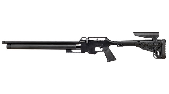 Reximex Force 1 Pressluftgewehr PCP Kal. 4,5mm Diabolo schwarz inkl. 2 x 14-Schuss Magazin u. Waffenkoffer
