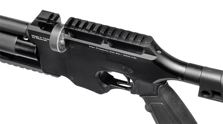 Reximex Force 1 Pressluftgewehr PCP Kal. 4,5mm Diabolo schwarz inkl. 2 x 14-Schuss Magazin u. Waffenkoffer Bild 3