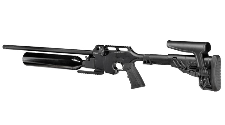 Reximex Force 2 Pressluftgewehr 4,5mm Diabolo schwarz inkl. 2 x 14-Schuss Magazin und Waffenkoffer Bild 2