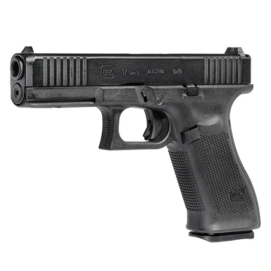 Glock 17 Gen5 MOS CO2 Luftpistole Kal. 4,5mm BB Blowback Metallschlitten schwarz inkl. Red-Dot Adapterplatten Bild 1