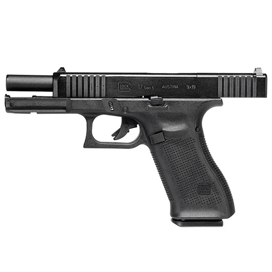 Glock 17 Gen5 MOS CO2 Luftpistole Kal. 4,5mm BB Blowback Metallschlitten schwarz inkl. Red-Dot Adapterplatten Bild 6