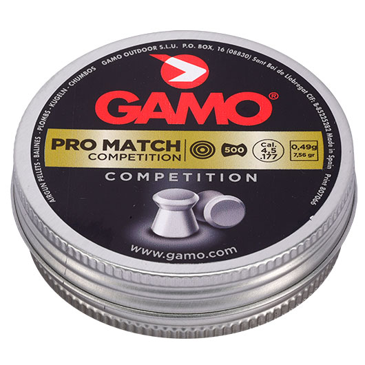 Gamo Flachkopf Diabolos Pro Match Competition Kal. 4,5mm 0,49g 500er Dose Bild 1