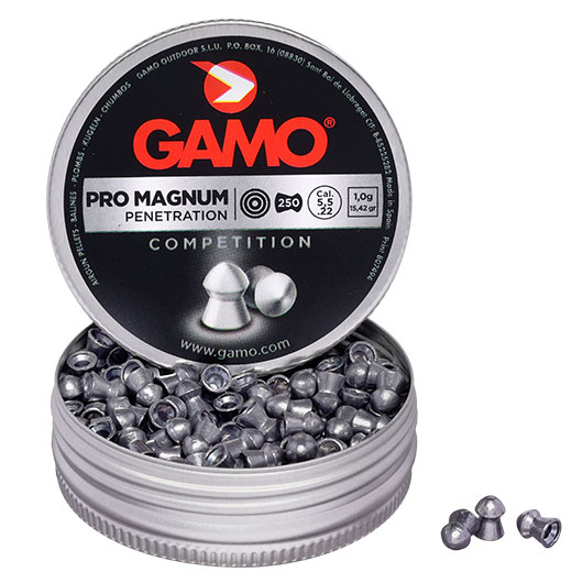 Gamo Rundkopf Diabolos Pro Magnum Competition Kal. 5,5mm 1,0g 250er Dose