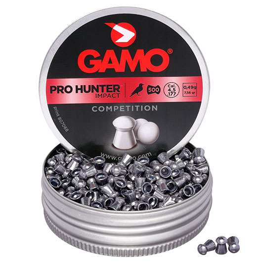 Gamo Pro Hunter Impact Rundkopf Diabolos Kal. 4,5mm 0,49g 500er Dose