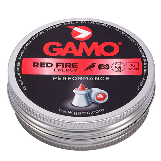 Gamo Spitzkopf Diabolos Red Fire Polymerspitze Kal. 5,5mm 1,0g 100er Dose Bild 1