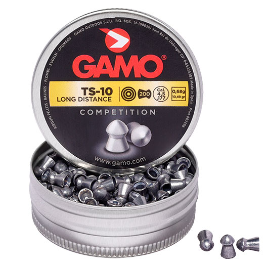 Gamo Rundkopf Diabolos TS-10 Long Distance Kal. 4,5mm 0,68g 200er Dose