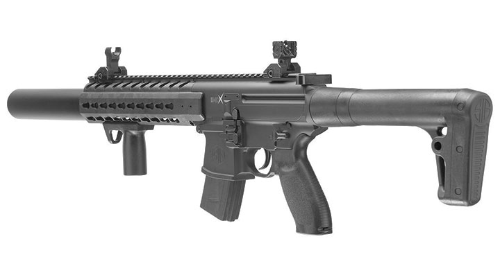 Sig Sauer MCX CO2 Luftgewehr Set 4,5 mm + 5 x 88 g CO2 Kartuschen + 3 Dosen Max Tactical Diabolos Kal. 4,5mm Bild 2